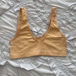 never worn orange sports bra